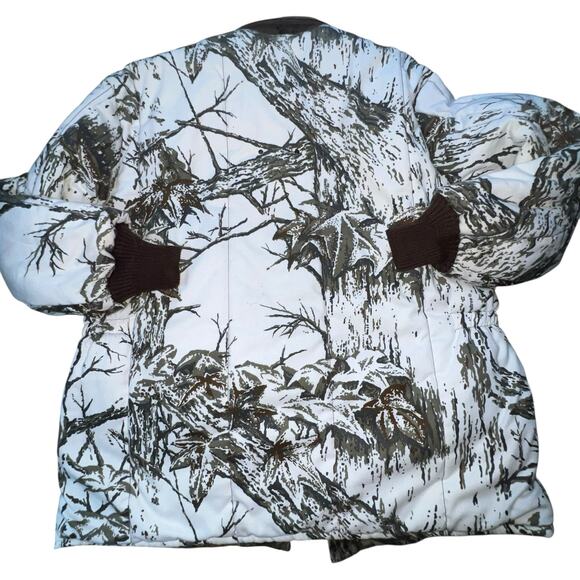 Vintage Walls Reversible Real Tree Hunting Jacket Men’s Camo Corduroy Collar LRG - Picture 7 of 12